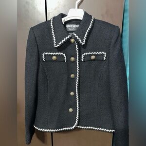 Herbert Grossman Black Blazer Size 8‎